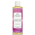 Castor Oil Hexane Free - 8 fl oz by Heritage Products 237ミリリットル (x 1)