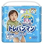 【パンツ Lサイズ】トレパンマン男の子 トイレトレーニング用 (9~14kg)21枚