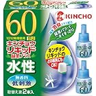 大日本除虫菊 水性キンチョウリキッド 60日 無香料 緑茶プラス 取替え液2本入