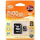 Team MicroSDカード 2GB SD変換アダプタ 動作電圧2.7V~3.6V 質量1g TG002G0MC1XA
