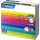 Verbatim バーベイタム 1回記録用 DVD-R DL 8.5GB 10枚 ホワイトプリンタブル 片面2層 2-8倍速 DHR85HP10V1