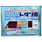 アサヒペン 塗料 ペンキ 水性シリコンアクリルトタン用 7L こげ茶 水性 トタン 屋根塗料 ツヤあり 超耐久 1回塗り 速乾 紫外線劣化防止剤配合 日本製