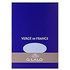 G.Lalo ヴェルジェ・ド・フランス 便箋 A5 50枚入り 紙重量 100g/㎡ ブルー gl11402
