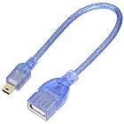 変換名人 USB(A・メス) -miniUSB(オス)変換ケーブル [ 約20cm ] USBA-M5/CA20