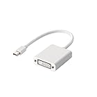 エレコム 変換アダプタ miniDisplayPort-DVI for Mac/Surface/Lenovo ホワイト AD-MDPDVIWH