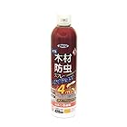 アサヒペン 木材防虫スプレーロングショット 420ML 透明(クリヤ)