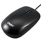 Digio2 簡単・楽々 光学式3ボタンマウス ブラック MUS-UKT91BK