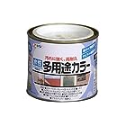 アサヒペン 水性多用途カラー 1/5L ライトグレー 水性 多用途 塗料 ペンキ 高耐久性 ツヤあり 無臭タイプ 1回塗り 防カビ剤配合 サビドメ剤配合 日本製