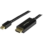 StarTech.com Mini DisplayPort - HDMI 変換アダプタケーブル 1m／4K30Hz対応／mDP - HDMI アダプタケーブル／ミニディスプレイポート、Thunderbolt 1 & 2対応のMac & PCをHD
