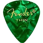 Fender ピック 351 SHAPE PREMIUM PICKS -144 COUNT,THIN GREEN MOTO