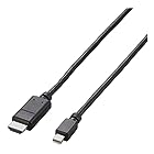 エレコム Mini DisplayPort (オス) - HDMI (オス) 変換ケーブル 1m ブラック AD-MDPHDMI10BK