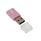 Digio2 USB3.0 カードリーダー・ライター microSD ピンク CRW-3SD63P