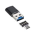 CY ミニサイズ USB 3.0 マイクロSD SDXC TFカードリーダー マイクロUSB 5ピン OTGアダプタ タブレット 携帯電話用 OTG+TF