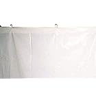 日大工業 ワニ印 日除けカーテン ポリエチレン製 乳白 幅2m×長さ1.95m 10枚入 4411