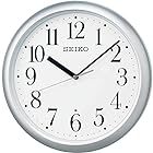セイコークロック 掛け時計 オフィスタイプ 電波 アナログ 銀色 メタリック KX218S