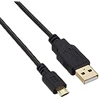 変換名人 MicroUSB ケーブル [ 5m ] 低損失アルミシールドケーブル、金メッキ端子採用 USB2A-MC/CA500
