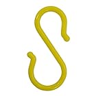 八幡ねじ フック Sカン プラスチック 黄色 12cm 5.46×11.87×0.78cm 1個