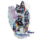 cat and colors counted cross stitch kits 14 ct, 猫と色、クロスステッチキット 220x 299 ポイント、50x64cm クロスステッチ