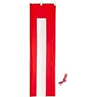 紅白幕 高さ180cm×長さ180cm (1間) テトロンポンジ 紅白ひも付 KH005-01IN