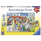 Ravensburger Kinderpuzzle 出発進行! (12ピース×2) 07611 6