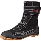 [フジテブクロ] 安全靴 足袋靴 高級綿布生地 高所用 甲ガード付 9950 メンズ BLACK 25.5cm