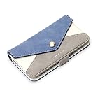 【iPhone8／7／6s／6】 PGA PremiumStyle フリップカバー レター型ポケット PG-17MFP80BL ブルー