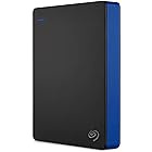 PS4用Seagate STGD4000400 4 TBゲームドライブ、PlayStation 4用USB 3.0ポータブル2.5インチ外付けハードドライブ - ブラック/ブルー