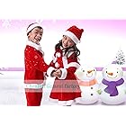 [ネモリ] サンタ 衣装 子供 コスプレ コスチューム キッズ 子供服 サンタクロース 帽子付き 女の子 男の子 （Santa children-nan120cm）