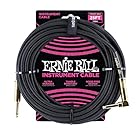 【正規品】 ERNIE BALL 6058 楽器用シールドケーブル 25フィート BRAIDED INSTRUMENT CABLE 7.62m ブラック