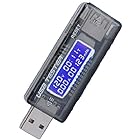 Homefunny USB電流電圧テスター チェッカー 4-20V/0-3A 急速充電QC2.0 積算電流・通電時間計測