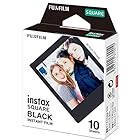 富士フイルム(FUJIFILM) スクエアフォーマットフィルム instax SQUARE ブラックフレーム 10枚入 INSTAX SQUARE BLACK FRAME WW 1