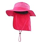 [コネクタイル] アウトドア レディース UPF50+ メッシュ サファリハット つば広 日焼け防止 農作業 帽子 UVカット ハット ガーデニング 釣り帽 ローズレッド M