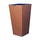 TATSU-CRAFT（タツクラフト） 木目 塗り ダストボックス ウッドグレイン L ブラウン チェリー 9.5L ゴミ箱 ごみ箱 おしゃれ 角型 リビング 小 キッチン ダストボックス ペール くずいれ ふたなし 日本製