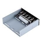 SATAスイッチ Acouto 2.5インチ HDD電源制御スイッチ デスクトップPC/コンピュータ用 SATAドライブスイッチャー プラスチック+金属