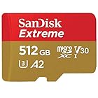 SanDisk ( サンディスク ) 512GB microSDXCカード EXTREME ( 最大 読込160MB/s 書込90MB/s ) SDアダプター付 SDSQXA1-512G-GN6MA ［ 海外パッケージ ］