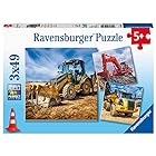 ラベンスバーガー(Ravensburger) ジグソーパズル 05032 1 建設車両(49ピース×3)