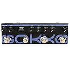 GOKKO AUDIO アコースティックギター用 マルチエフェクター ペダル ディレイ、リバーブ、コーラス、フィードバックコントロール機能、Treble＆Boost(AX10)