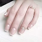 ロマンチックのフランス風ネイルチップ 付け爪 花嫁ネイルパーツ つけ爪 ネイルジュエリー ネイルアート
