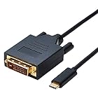 エレコム 変換ケーブル USB-C DVI 2.0m ブラック CAC-CDVI20BK
