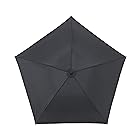 アンベル(Amvel) 折りたたみ傘 大きい折りたたみ傘 風に強い傘 コンパクト 強力撥水 超撥水 スリム 大きめ pentagon LARGE ブラック 79g