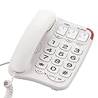 オーム電機 電話機 シンプルシニアホン ホワイト TEL-2991SO-W 05-2993 OHM