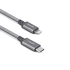 moshi Integra USB-C to Lightning 25cm Titanium Gray (AppleMFi認証済) (charge/sync cable)