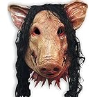 Coslip 恐怖 リアル 豚 マスク ハロウィン ホラー 仮装 怖い アニマル コスプレ Halloween Saw Pig Mask