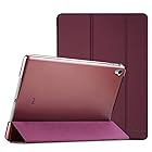 ProCase iPad Pro 9.7""ケース スマート 超スリム スタンド フォリオ保護ケース 半透明フロスト バックカバー 対応機種: iPad Pro 9.7"" 2016 (A1673 A1674 A1675) - ワイン