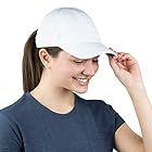 TrailHeads ランニングキャップ レディース 通 気性 UVカット 速乾スポーツ帽子 軽量 野球帽 UPF50 女性用アウトドアハット - ホワイト