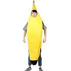 [笑顔一番] 4サイズ コスプレ 全身 バナナ おもしろ コスチューム 衣装 ハロウィン 仮装 学園祭 フリーサイズ コスチューム 黄色 男女共用 大人用 [A273-09] (2) Mサイズ