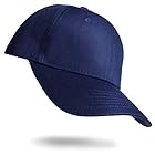 [サヴィルマン] 【UVカット】 キャップ メンズ 無地帽子 ぼうし cap コットン 100% おしゃれ ランニング スポーツ 野球帽 大きいサイズ (紺)