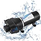 NEWTRY ダイヤフラム水ポンプ 給水 排水ポンプ 水ポンプ 圧力スイッチ 自吸式ポンプ ミニチュア 12.5L/min (110V)