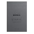ロディア PAScribe カリグラフィーパッド A4+(21×31.8cm) 60枚 横罫6mm 120g/㎡ ミシン目入 アシッドフリー PEFC認証取得 グレー RHODIA cf19006