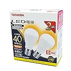 東芝(TOSHIBA) LED電球 40W相当 広配光 電球色 E17口金 2P 密閉器具対応 LDA4L-G-E17S40V2RP